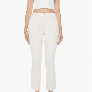 MOTHER  High-Rise Jeans in White